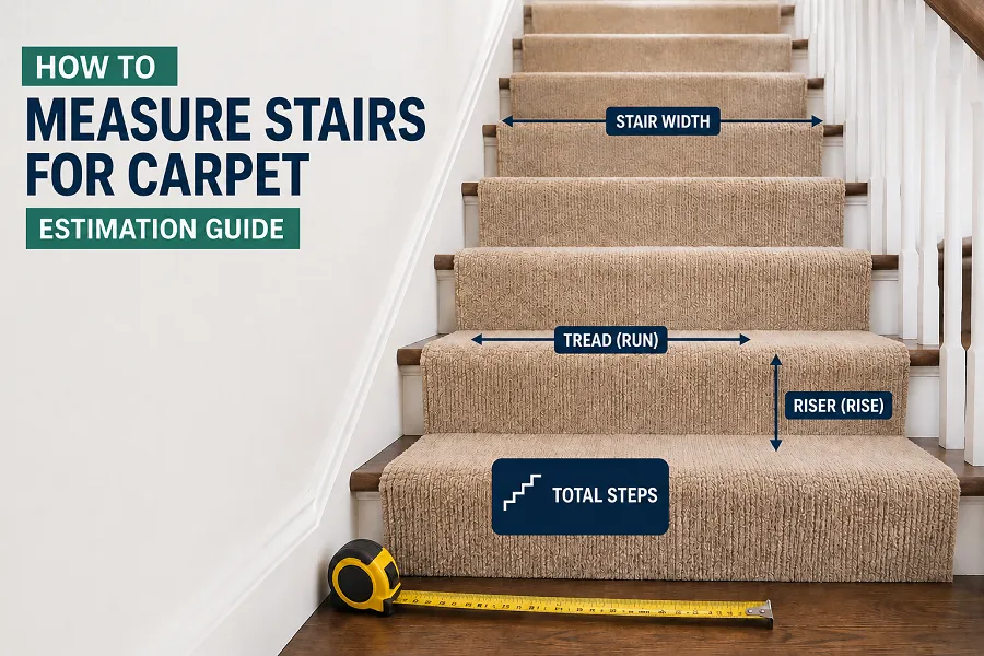 How to Measure Stairs for Carpet Estimation Guide